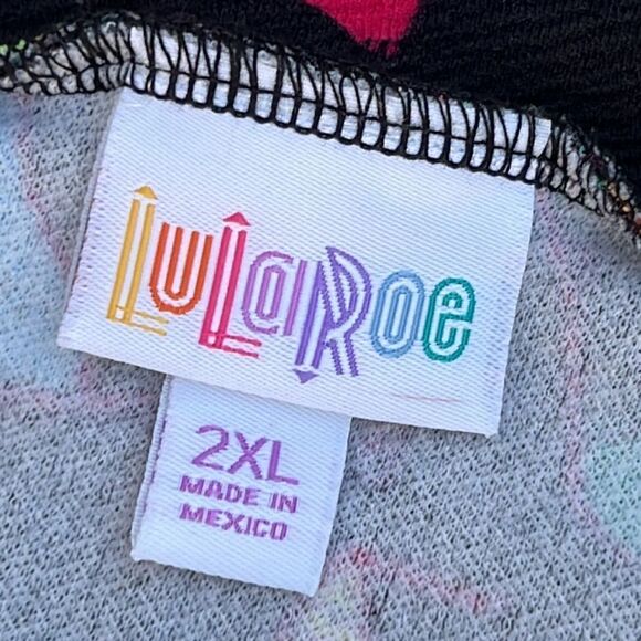 LuLaRoe high heel shoe print stretch skirt Plus size 2X - Picture 5 of 6